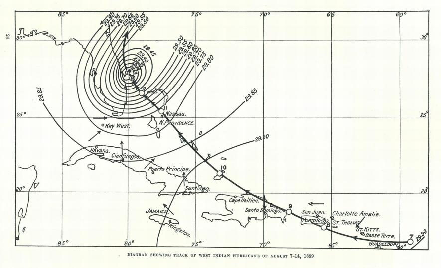 แผนที่การเดินทางของพายุเฮอร์ริเคน
