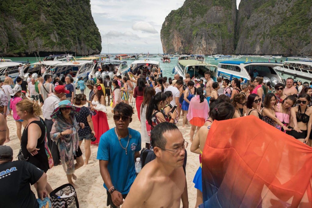 นักท่องเที่ยว, ชายหาด, อ่าวมาหยา, เกาะพีพี