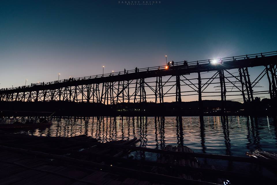 ที่เที่ยวสังขละบุรี, สะพานมอญ, สะพานไม้, สังขละบุรี, กาญจนบุรี