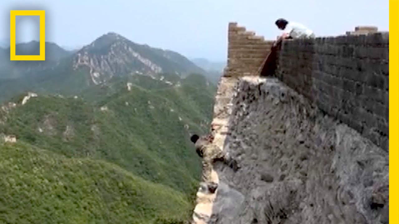งานซ่อมแซมกำแพงเมืองจีนอันตรายกว่าที่คิด