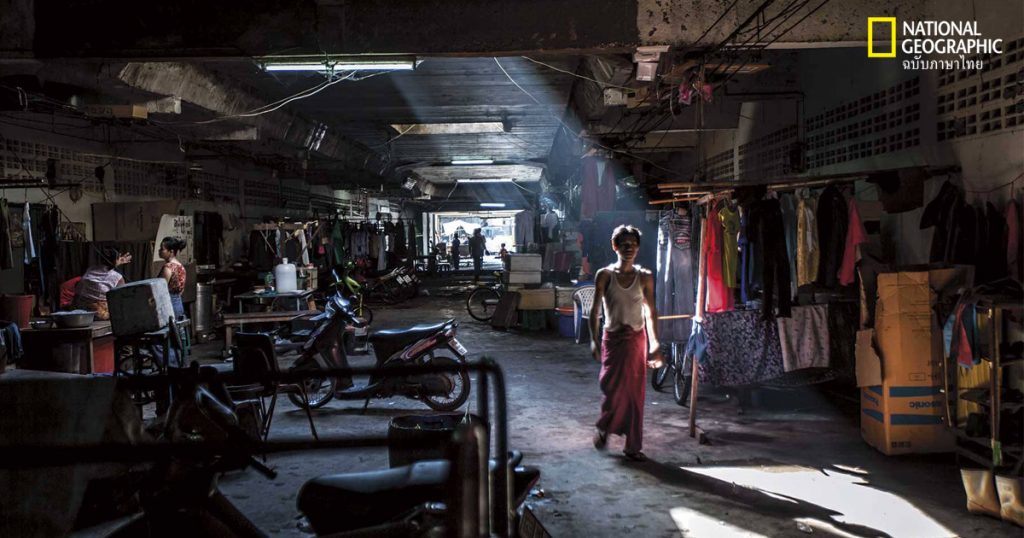 แรงงานพม่า, ตลาดกุ้ง, เมียนมาทาวน์, สมุทรสาคร