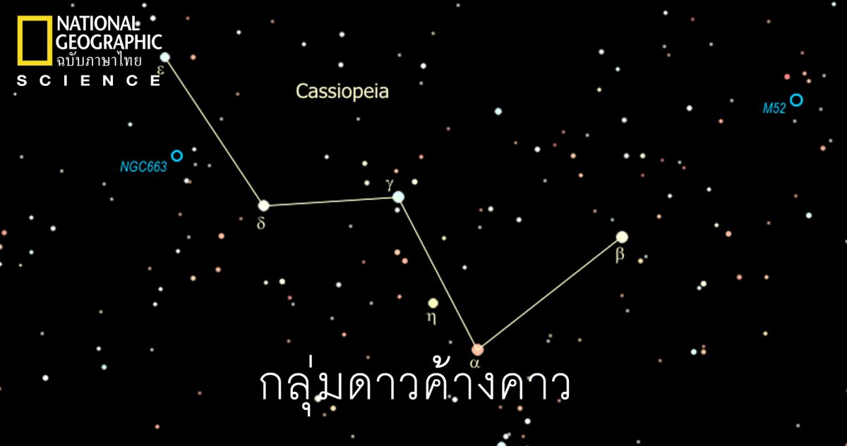 กลุ่มดาวค้างคาว หรือกลุ่มดาวแคสซิโอเปีย (Cassiopeia)