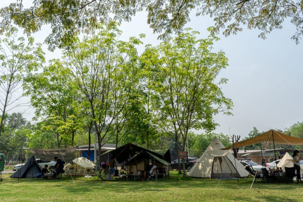 แก่งลานรัก, งานกางเต็นท์