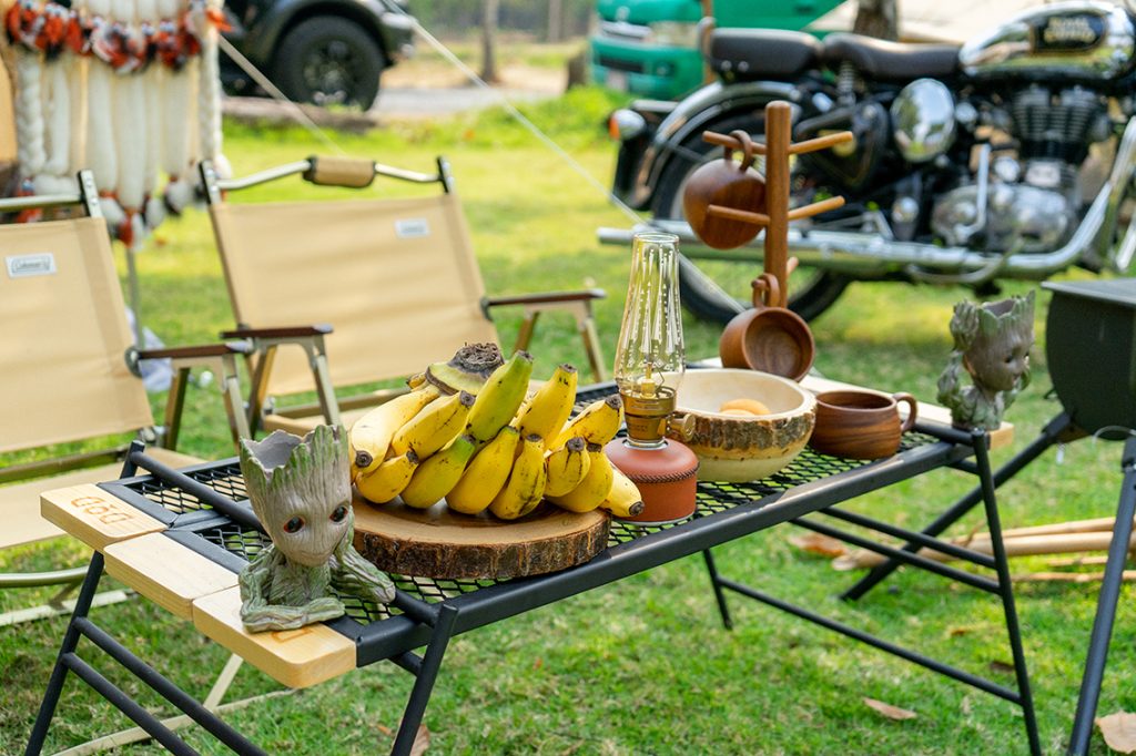 แก่งลานรัก, กล้วย, งานกางเต็นท์