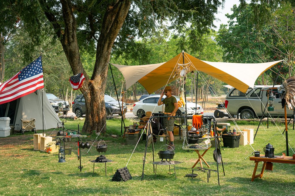 แก่งลานรัก, งานกางเต็นท์