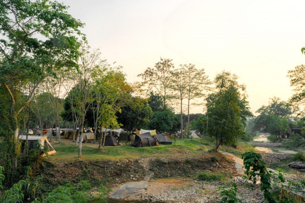 แก่งลานรัก, งานกางเต็นท์