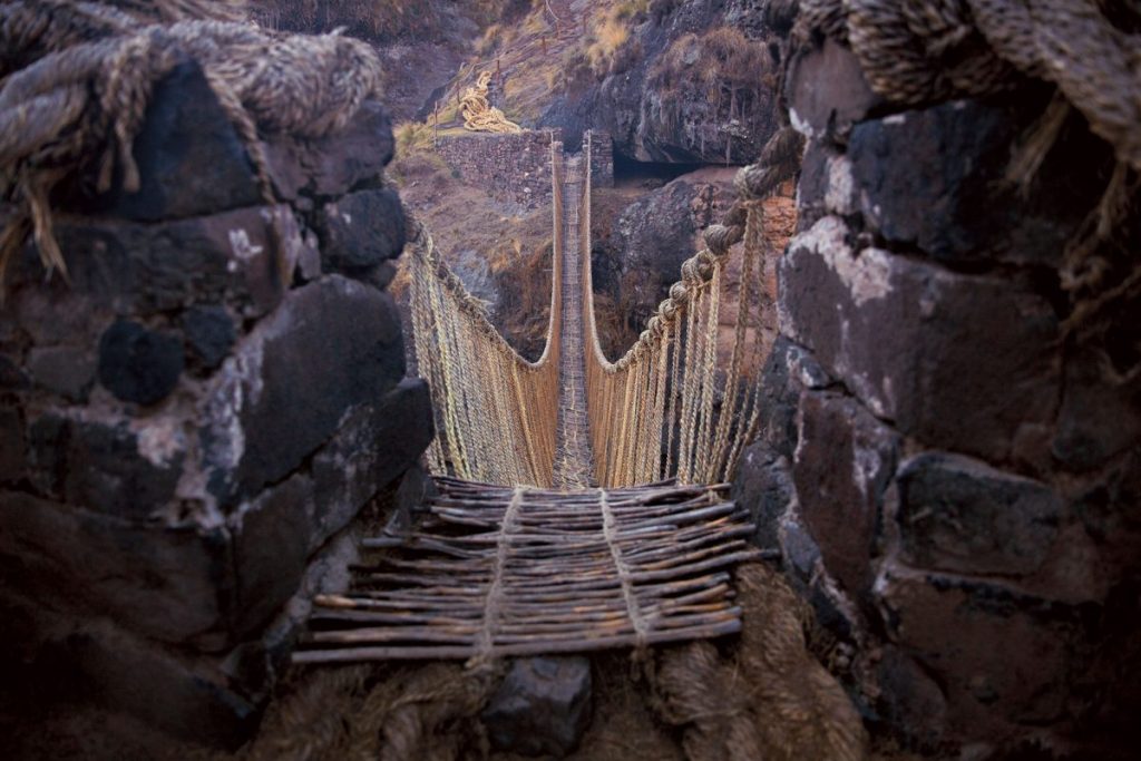 สะพานแขวน, ชาวอินคา, เปรู