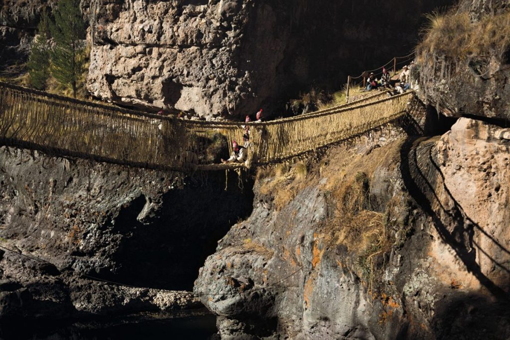 สะพานแขวน, ชาวอินคา, เปรู