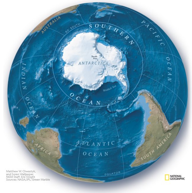 มหาสมุทรใต้, มหาสมุทรแห่งใหม่