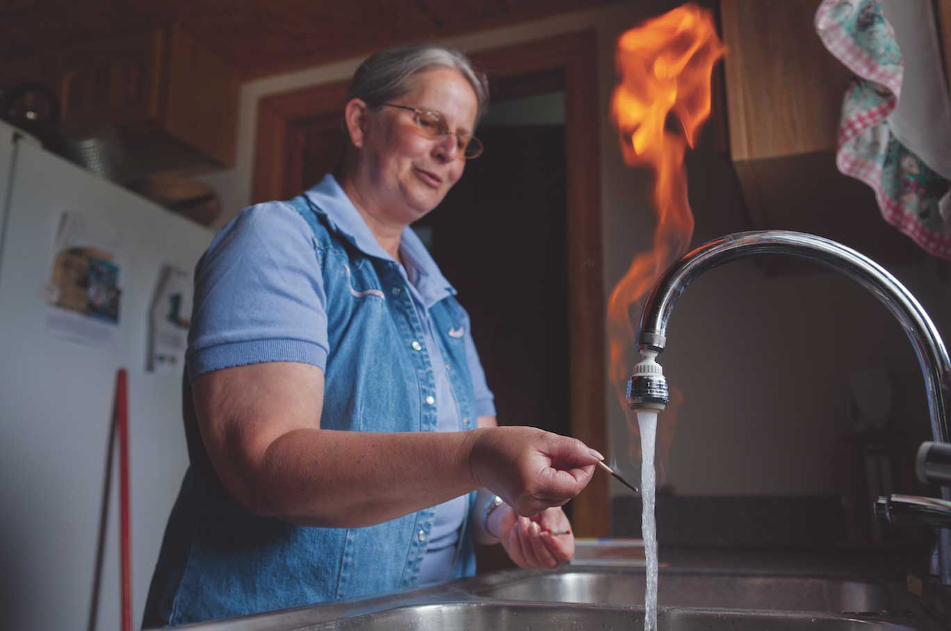 มีเทน, ก๊าซธรรมชาติ, ก๊อกน้ำ