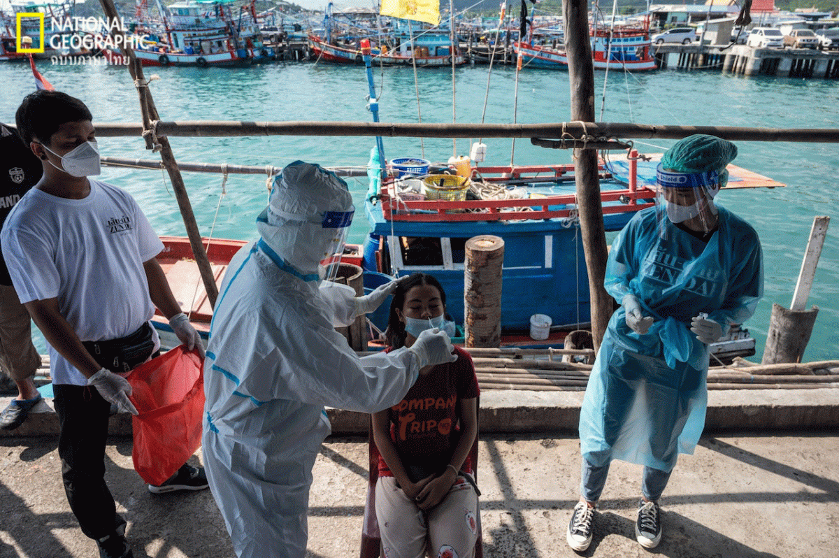 เส้นด้าย, อาสาสมัคร, ตรวจเชื้อ โควิด-19, จิตอาสา