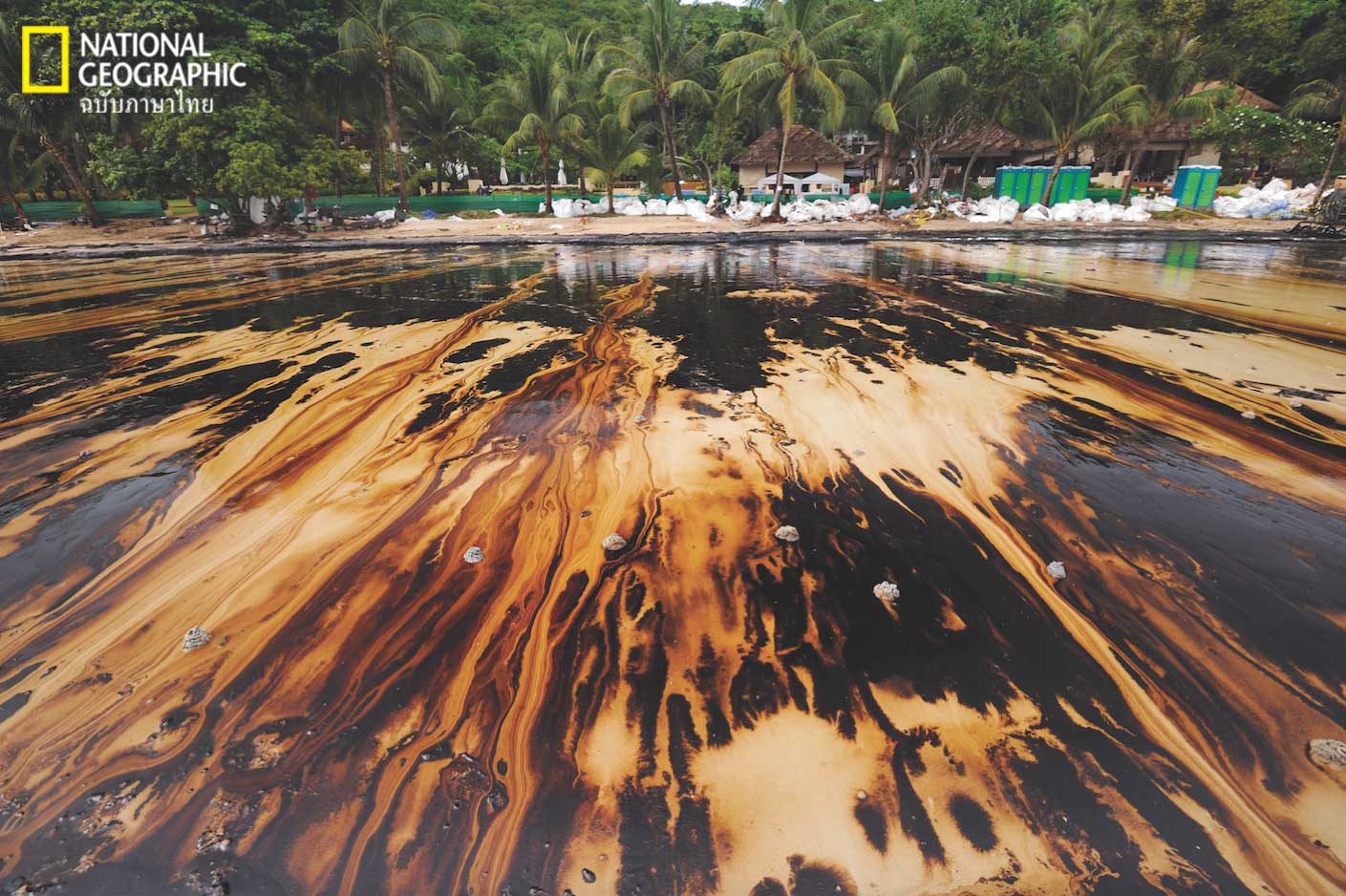 อ่าวพร้าว, น้ำมันรั่ว, เกาะเสม็ด