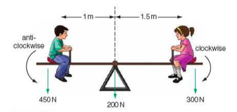 โมเมนต์ของแรง, จุดหมุน, นิวตัน, แรง, แรงกระทำ, คาน
