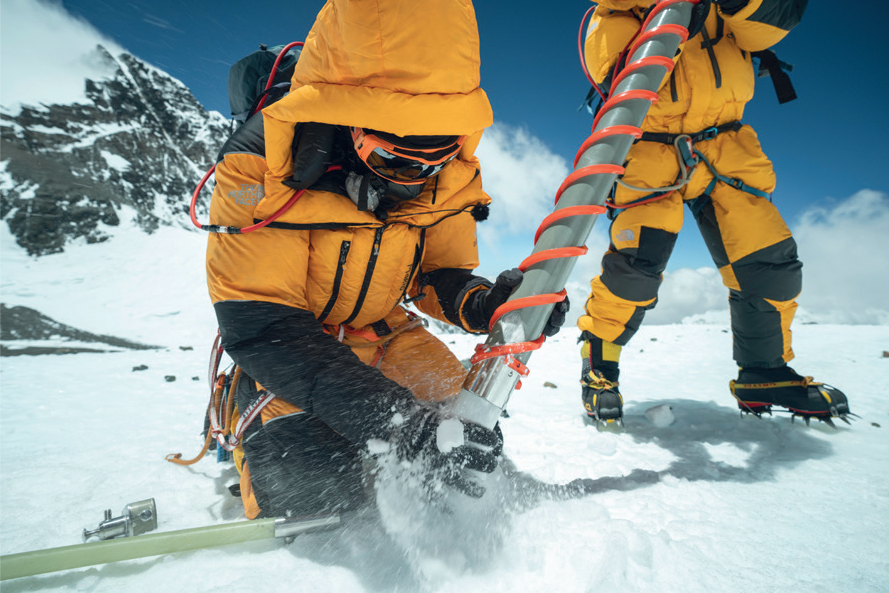 เจาะแกนน้ำแข็ง เอเวอร์เรสต์