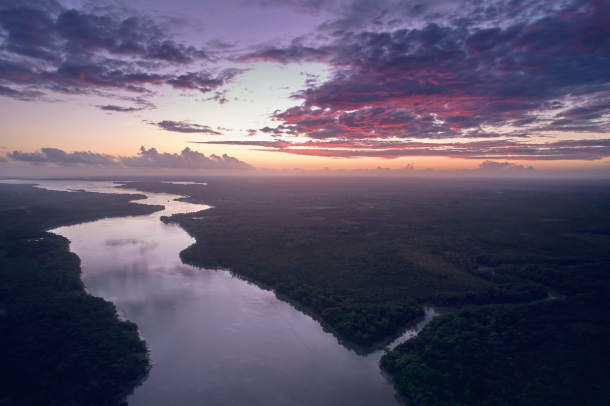 แม่น้ำแอมะซอน ในยามเช้า Amazon