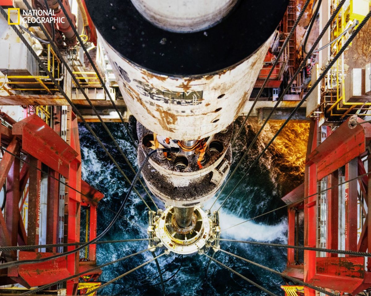 แท่นขุดเจาะ, แท่นขุดเจาะกลางทะเล, กำจัดคาร์บอน, คาร์บอนไดออกไซด์